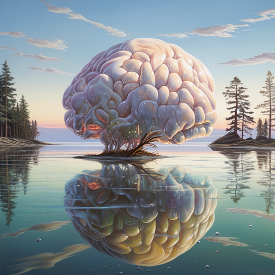 Brain shaped tree, Imaginative art