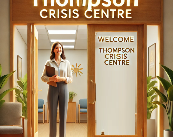 open doors of an Crisis Centre welcoming people