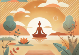 AN AI generated image depicting self-care and empowerment blog, symbolizing personal growth, renewal, and transformation. a women in yoga position siting in sunlight